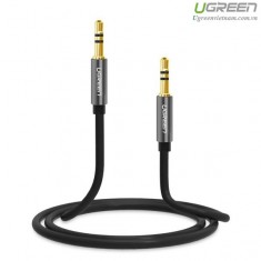 Cáp Audio 3.5mm dây tròn 1M Chính hãng Ugreen 10733 mạ vàng 24K cao cấp
