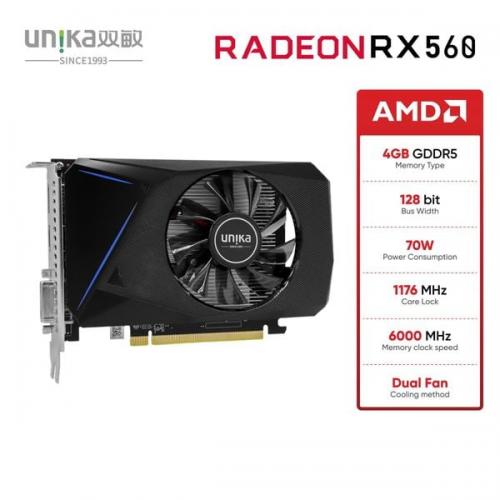 Card Màn Hình - VGA Unika Radeon RX 560 4G