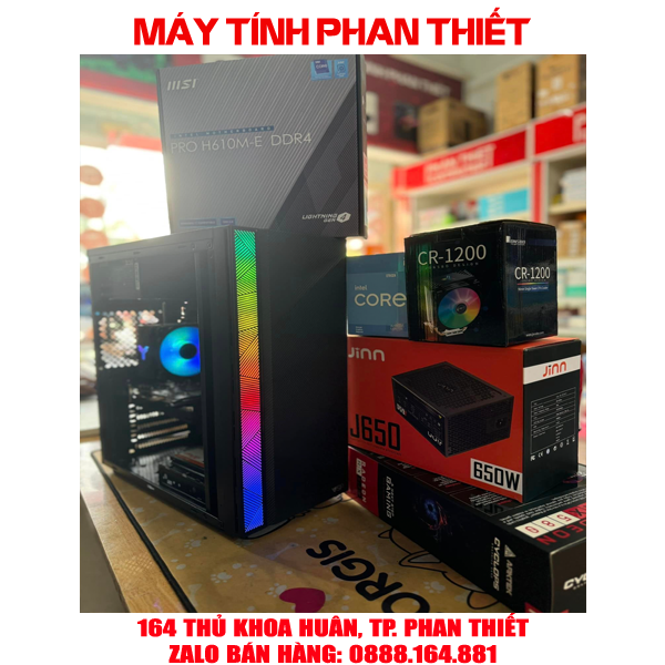 Cấu Hình PC H610 i5 12400F VGA RX 580 + Hỗ trợ TRẢ GÓP đưa trước 0 đồng