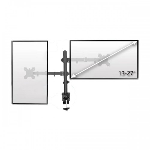 Giá treo 2 màn hình kẹp bàn EZ03 (17 inch -27 inch)
