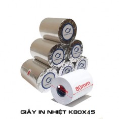 Giấy in nhiệt K80x45mm THERMAL - Thùng 100 cuộn