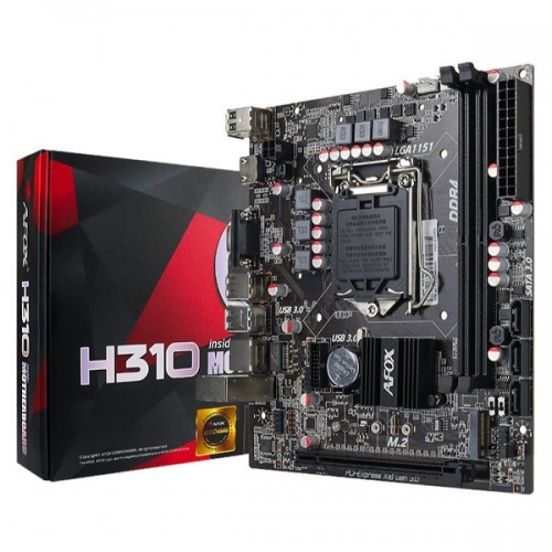 Mainboard Afox H310 (VGA-HDMI-M2 Sata/NVMe)