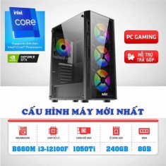 PC GAMING Thế Hệ 12 CPU i3 12100F GTX 1050Ti B660M SSD 240G RAM 8G