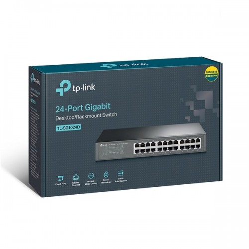 Switch TP-Link TL-SG1024D 24 port Gigabit (24Port 10/100/1000Mbps - Vỏ kim loại)