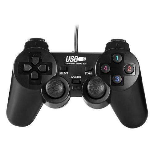 Tay cầm chơi game có dây - Màu đen